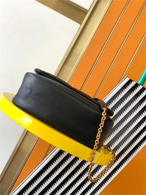 Y.S.L JAMIE 4.3 SMALL BAG IN LAMBSKIN Black Color Gold Tone Metal