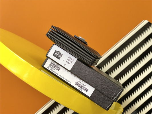 Y.S.L MONOGRAM BUSINESS CARD CASE IN GRAIN DE POUDRE EMBOSSED LEATHER Black Color Silver Tone Metal