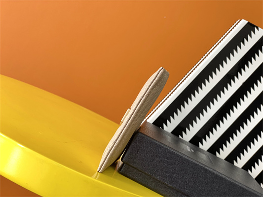 Y.S.L MONOGRAM MATELASS?? CARD CASE IN GRAIN DE POUDRE EMBOSSED LEATHER Beige Color Gold Tone Metal