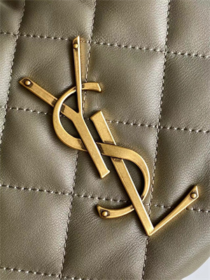 YSL ICARINO In Quilted Nappa Lambskin Green