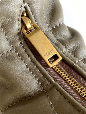 YSL ICARINO In Quilted Nappa Lambskin Green