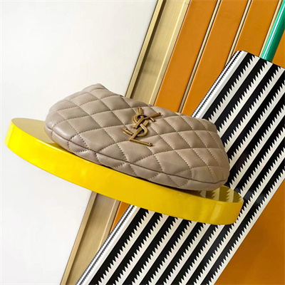 YSL ICARINO In Quilted Nappa Lambskin Beige