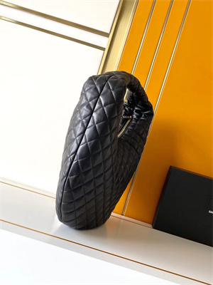 YSL ICARE HOBO In Quilted Nappa Lambskin Black
