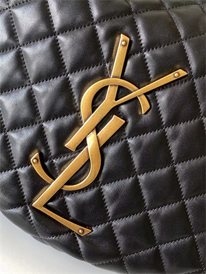 YSL ICARE HOBO In Quilted Nappa Lambskin Black