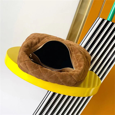 YSL ICARINO In Quilted Suede Cognac