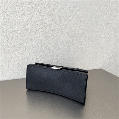 Women’s Hourglass Small Handbag Grained Calfskin In Black