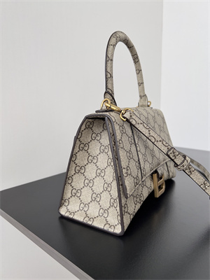 Gu.cci x Balen.ciaga The Hacker Project Small Hourglass Handbag