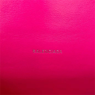 Women’s Hourglass XS Handbag Shiny Box Calfskin In Fuchsia-Silver