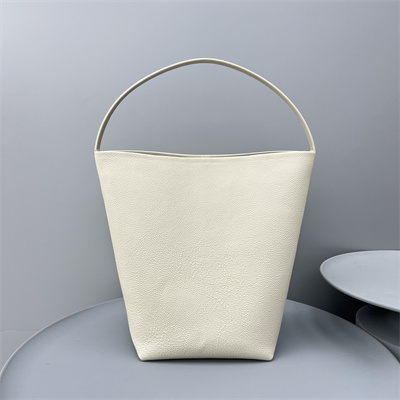 The Row Park N/S Large Tote Bag Grained Calfskin White Color