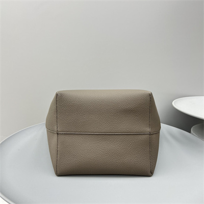The Row Park N/S Large Tote Bag Grained Calfskin Taupe Color
