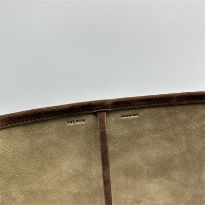 The Row Park N/S Large Tote Bag Dk Brown Suede