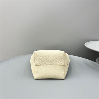 The Row Park N/S Small Tote Bag Grained Calfskin White Color