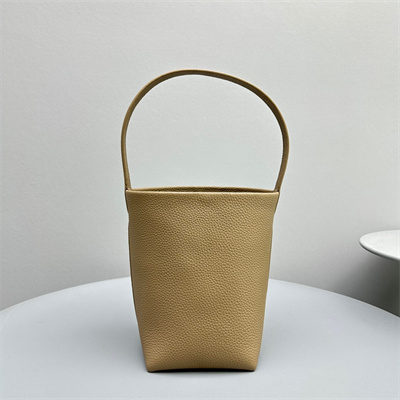 The Row Park N/S Small Tote Bag Grained Calfskin Lt Beige Color