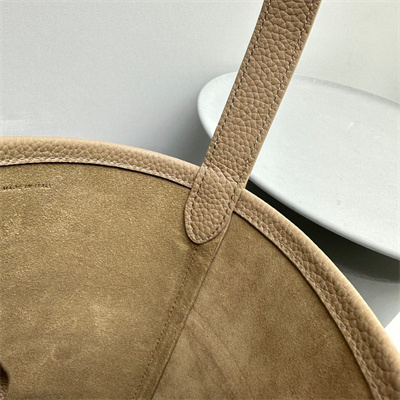 The Row Park N/S Small Tote Bag Grained Calfskin Lt Beige Color