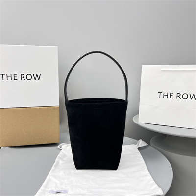 The Row Park N/S Small Tote Bag Black Suede