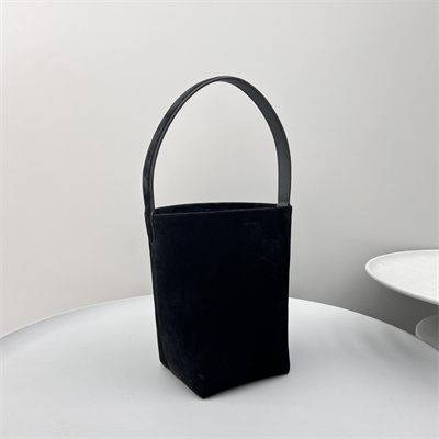 The Row Park N/S Small Tote Bag Black Suede