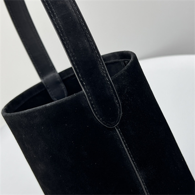 The Row Park N/S Small Tote Bag Black Suede