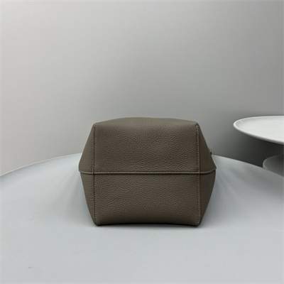 The Row Park N/S Medium Tote Bag Grained Calfskin Taupe color