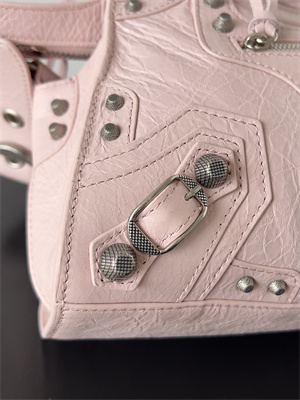 Women’s NEO Cagole XS Handbag In Arena Lambskin Ice Pink Color