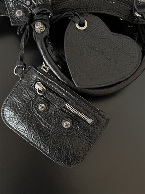 Women’s NEO Cagole XS Handbag In Arena Lambskin Black Color