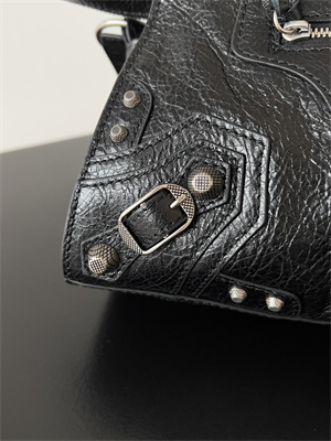 Women’s NEO Cagole XS Handbag In Arena Lambskin Black Color