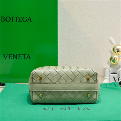 BV Mini Wallace Shoulder Bag In Soft Calfskin Leather Travertine Color