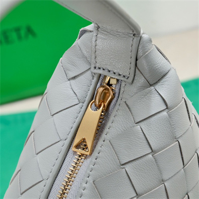 BV Mini Wallace Shoulder Bag In Soft Calfskin Leather Agate Grey Color