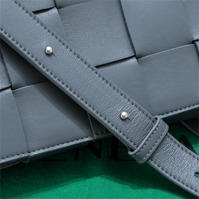 BV Cassette Cross Body Bag In Lambskin Thunder Color