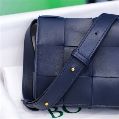 BV Cassette Cross Body Bag In Lambskin Navy Color