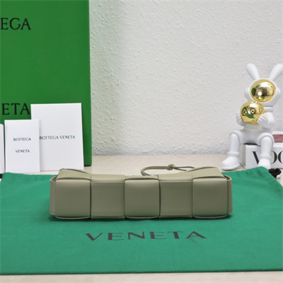 BV Cassette Pouch With Strap In Calfskin Travertine Color