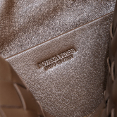 BV Small Loop Camera Bag In Lambskin Leather Taupe Grey Color