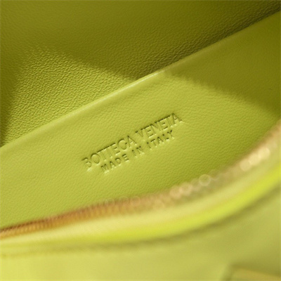 BV Mini Loop Camera Bag In Lambskin Leather Lemon Color