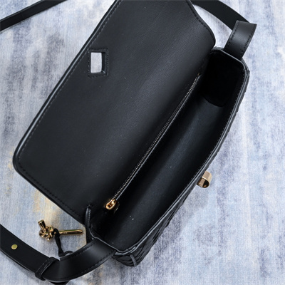 BV Mini Andiamo Shoulder Bag In Lambskin Leather Black Color