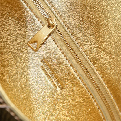 BV Mini Andiamo Shoulder Bag In Lambskin Leather Gold Color