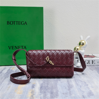 BV Mini Andiamo Shoulder Bag In Lambskin Leather Barolo Color