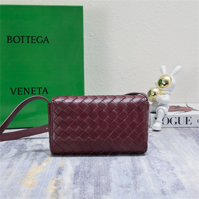 BV Mini Andiamo Shoulder Bag In Lambskin Leather Barolo Color