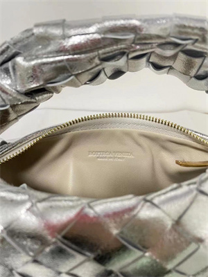 BV Mini Jodie In Lambskin Leather Silver Color