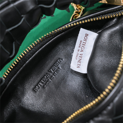 BV Mini Jodie With Chain In Lambskin Leather Black Color