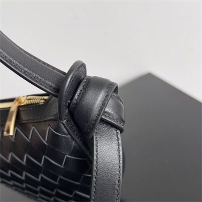 BV Mini Sunrise Shoulder Bag In Lambskin Black Color