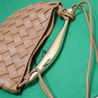 BV Mini Sardine Cross Body Bag In Lambskin Brown Color