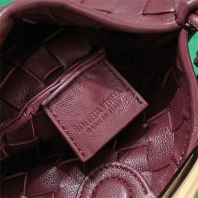 BV Mini Sardine Cross Body Bag In Lambskin Barolo Color