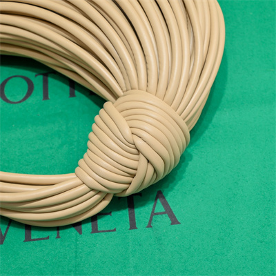 BV Mini Tubular Double Knot Bag In Lambskin Leather Porridge Color