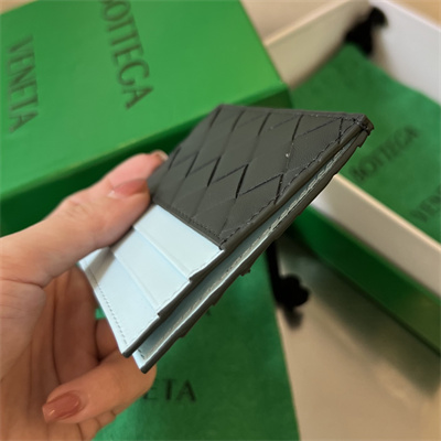 BV Card holder In Calfskin Leather Inkwell/Blue