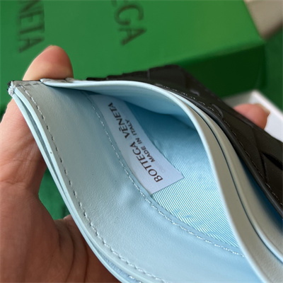 BV Card holder In Calfskin Leather Inkwell/Blue