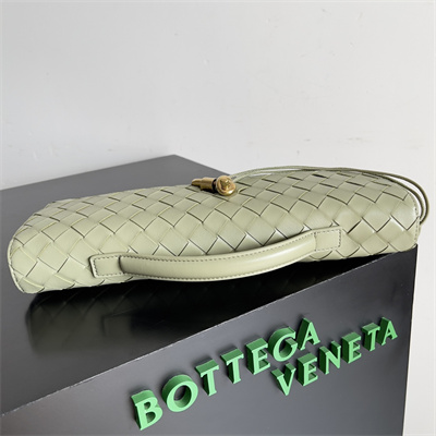 BV Long Clutch Andiamo With Handle In Lambskin Leather Travertine Color