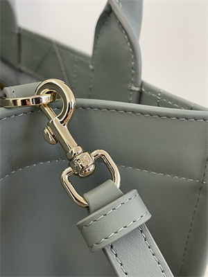 CD Small Book Tote With Strap Macrocannage Calfskin Stone Grey