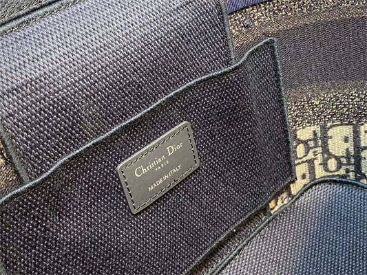 CD TRAVEL VANITY CASE Dior Oblique Jacquard Blue