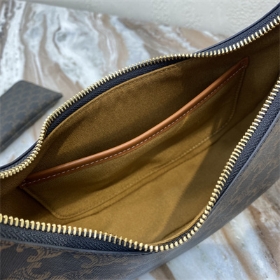 Celine AVA Bag In Triomphe Canvas and Calfskin Tan