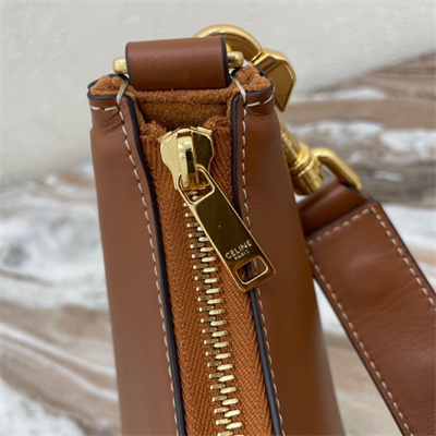 Celine Medium AVA Strap Bag In Smooth Calfskin Tan