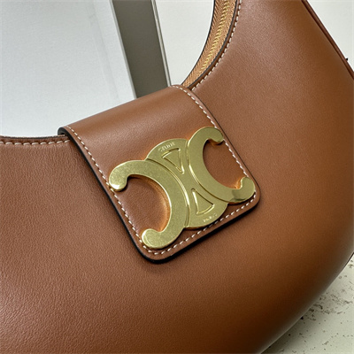 Celine Medium AVA Triomphe Bag In Smooth Calfskin Tan